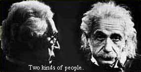 Bertrand Russell and Albert Einstein: Two wise guys.